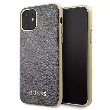 Etui Guess GUHCN61G4GG do Apple iPhone 11 6,1" / Xr szary/grey hard case 4G Collection