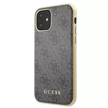 Etui Guess GUHCN61G4GG do Apple iPhone 11 6,1" / Xr szary/grey hard case 4G Collection