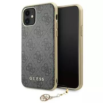 Etui Guess GUHCN61GF4GGR do Apple iPhone 11 6,1" / Xr grey/szary hard case 4G Charms Collection