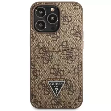 Etui Guess GUHCP13LP4TPW do iPhone 13 Pro / 13 6,1" hardcase 4G Triangle Logo Cardslot