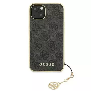 Etui Guess GUHCP13MGF4GGR do Apple iPhone 13 6,1" szary/grey hardcase 4G Charms Collection