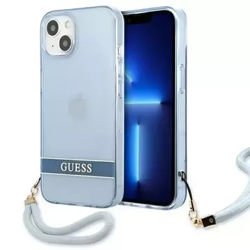 Etui Guess GUHCP13MHTSGSB do Apple iPhone 13 6,1" niebieski/blue hardcase Translucent Stap