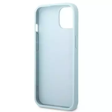 Etui Guess GUHCP13MPS4MB do Apple iPhone 13 6,1" niebieski/blue hardcase Saffiano 4G Small Metal Logo