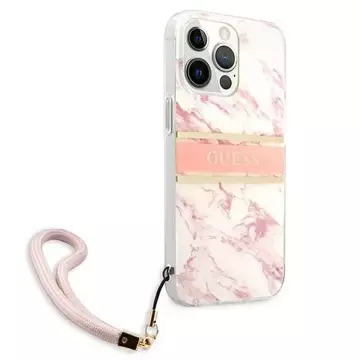 Etui Guess GUHCP13XKMABPI do iPhone 13 Pro Max 6,7" hardcase Marble Strap Collection