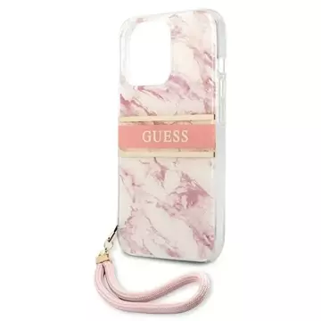 Etui Guess GUHCP13XKMABPI do iPhone 13 Pro Max 6,7" hardcase Marble Strap Collection