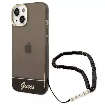 Etui Guess GUHCP14MHGCOHK do Apple iPhone 14 Plus 6,7" czarny/black hardcase Translucent Pearl Strap