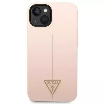 Etui Guess GUHCP14MSLTGP do Apple iPhone 14 Plus 6,7" różowy/pink hardcase Silicone Triangle