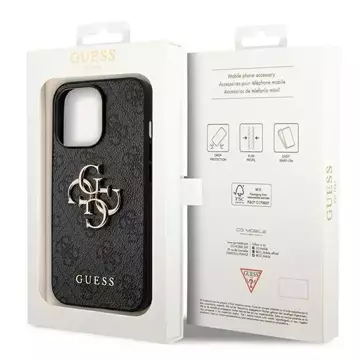 Etui Guess GUHCP14X4GMGGR do Apple iPhone 14 Pro Max 6,7" szary/grey hardcase 4G Big Metal Logo