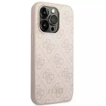 Etui Guess GUHCP14XG4GFPI do Apple iPhone 14 Pro Max 6,7" różowy/pink hard case 4G Metal Gold Logo