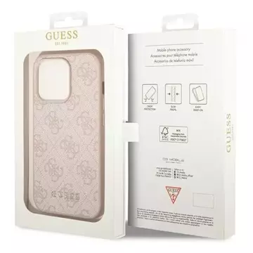 Etui Guess GUHCP14XG4GFPI do Apple iPhone 14 Pro Max 6,7" różowy/pink hard case 4G Metal Gold Logo