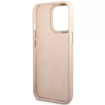 Etui Guess GUHCP14XHG4SHP do Apple iPhone 14 Pro Max 6,7" różowy/pink hard case 4G Vintage Gold Logo