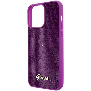 Etui Guess GUHCP15XPMSDGSF do iPhone 15 Pro Max 6.7" fuksja/fuschia hardcase Disco Metal Script