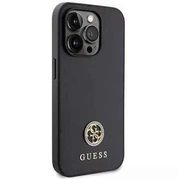 Etui Guess GUHCP15XPS4DGPK do iPhone 15 Pro Max 6.7" czarny/black hardcase Strass Metal Logo