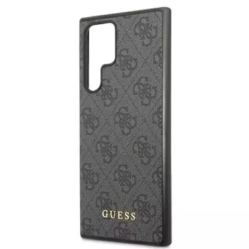 Etui Guess GUHCS22LG4GFGR do Galaxy S22 Ultra S908 hard case 4G Metal Gold Logo
