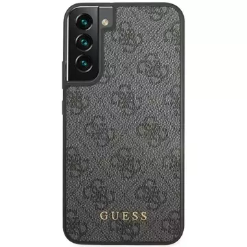 Etui Guess GUHCS23MG4GFGR do Samsung Galaxy S23+ Plus S916 szary/grey hardcase 4G Metal Gold Logo