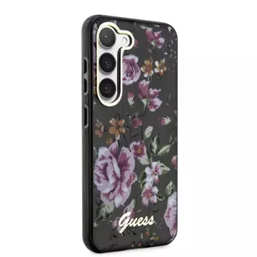 Etui Guess GUHCS23MHCFWSK do Samsung Galaxy S23+ Plus S916 czarny/black hardcase Flower Collection