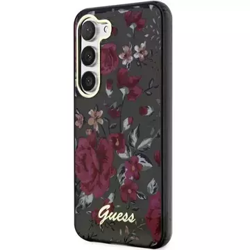 Etui Guess GUHCS23SHCFWSA do Samsung Galaxy S23 zielony/kaki hardcase Flower Collection