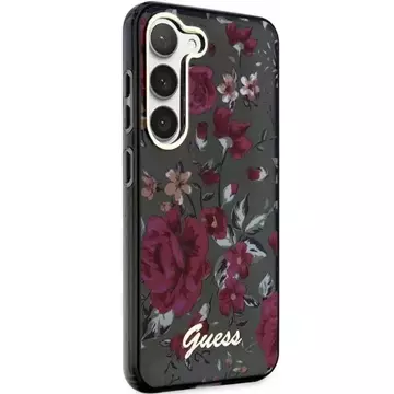 Etui Guess GUHCS23SHCFWSA do Samsung Galaxy S23 zielony/kaki hardcase Flower Collection