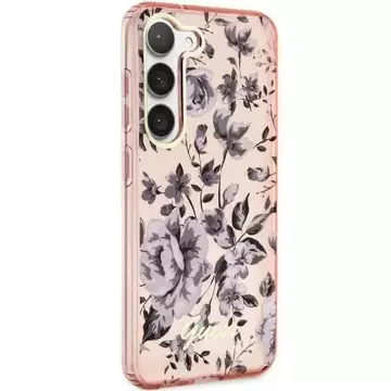 Etui Guess GUHCS23SHCFWSP do Samsung Galaxy S23 S911 różowy/pink hardcase Flower Collection