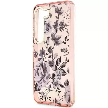 Etui Guess GUHCS23SHCFWSP do Samsung Galaxy S23 S911 różowy/pink hardcase Flower Collection