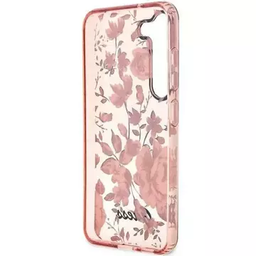 Etui Guess GUHCS23SHCFWSP do Samsung Galaxy S23 S911 różowy/pink hardcase Flower Collection