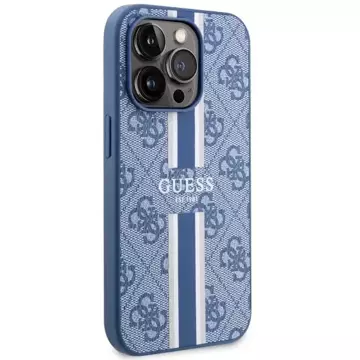 Etui Guess GUHMP14LP4RPSB do iPhone 14 Pro 6.1" hardcase 4G Printed Stripes MagSafe