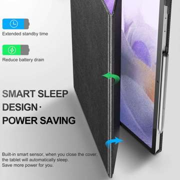 Etui Infiland Classic Stand do Samsung Galaxy Tab S7 FE 5G 12.4 T730 / T736B Black