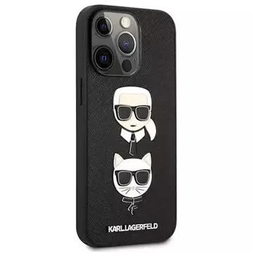 Etui Karl Lagerfeld KLHCP13LSAKICKCBK do iPhone 13 Pro / 13  6,1" hardcase Saffiano Karl & Choupette