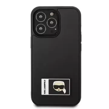 Etui Karl Lagerfeld KLHCP13X3DKPK do iPhone 13 Pro Max 6,7" hardcase Ikonik Patch