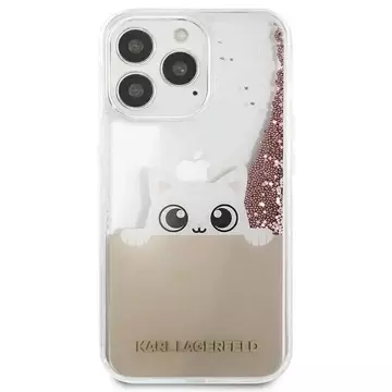 Etui Karl Lagerfeld KLHCP13XPABGNU do iPhone 13 Pro Max 6,7" hardcase PEEK A BOO Liquid Glitter