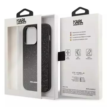 Etui Karl Lagerfeld KLHCP14XG2ELK do iPhone 14 Pro Max 6,7" hardcase Glitter Plaque Logo