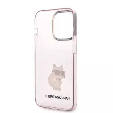 Etui Karl Lagerfeld KLHCP14XHNCHTCP do iPhone 14 Pro Max 6,7" hardcase Ikonik Choupette różowy/pink