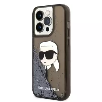 Etui Karl Lagerfeld KLHCP14XLNKHCK do iPhone 14 Pro Max 6,7" hardcase Glitter Karl Head czarny/black