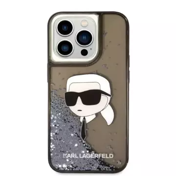 Etui Karl Lagerfeld KLHCP14XLNKHCK do iPhone 14 Pro Max 6,7" hardcase Glitter Karl Head czarny/black