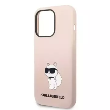 Etui Karl Lagerfeld KLHCP14XSNCHBCP do iPhone 14 Pro Max 6,7" hardcase Silicone Choupette różowy/pink