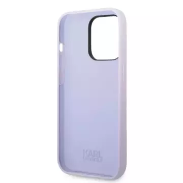 Etui Karl Lagerfeld KLHCP14XSNIKBCU do iPhone 14 Pro Max 6,7" hardcase Silicone Ikonik purpurowy/purple