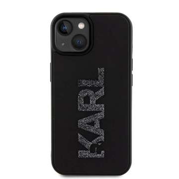 Etui Karl Lagerfeld KLHCP15S3DMBKCK do iPhone 15 6.1" czarny/black hardcase 3D Rubber Glitter Logo