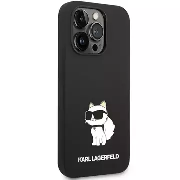 Etui Karl Lagerfeld KLHMP14LSNCHBCK do iPhone 14 Pro 6,1" hardcase Silicone Choupette MagSafe