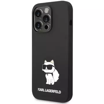 Etui Karl Lagerfeld KLHMP14LSNCHBCK do iPhone 14 Pro 6,1" hardcase Silicone Choupette MagSafe