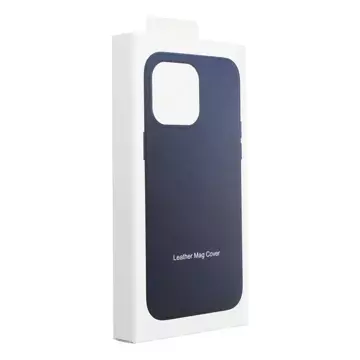 Etui Leather Mag Cover kompatybilne z MagSafe do iPhone 15 niebieski