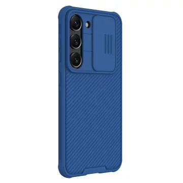 Etui Nillkin CamShield Pro Case etui do Samsung Galaxy S23+ pokrowiec z osłoną na aparat niebieskie