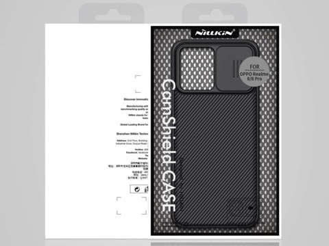 Etui Nillkin CamShield case do Realme 8/ 8 Pro Black + Szkło