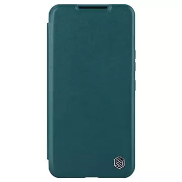 Etui Nillkin Qin Leather Pro Case etui do Samsung Galaxy S23+ pokrowiec z klapką osłona na aparat zielone