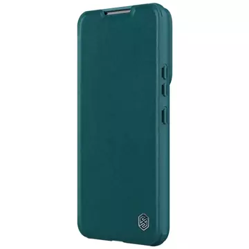 Etui Nillkin Qin Leather Pro Case etui do Samsung Galaxy S23+ pokrowiec z klapką osłona na aparat zielone