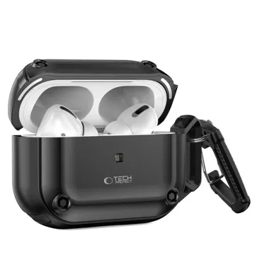 Etui Ochronne Na Słuchawki Rough Hook do Apple Airpods Pro 1 / 2 Black