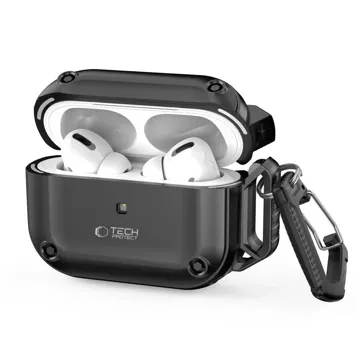 Etui Ochronne Na Słuchawki Rough Hook do Apple Airpods Pro 1 / 2 Black