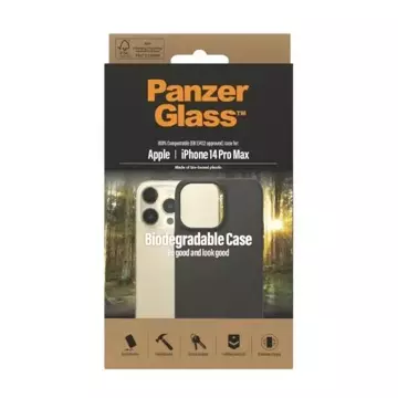 Etui PanzerGlass Biodegradable Case do iPhone 14 Pro Max 6,7" czarny/black 0420