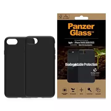Etui PanzerGlass Biodegradable Case do iPhone SE 2022 / SE 2020 / 7 / 8  czarny/black 0346