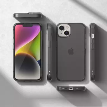 Etui Ringke Fusion Matte do iPhone 14 Plus pokrowiec z żelową ramką szary