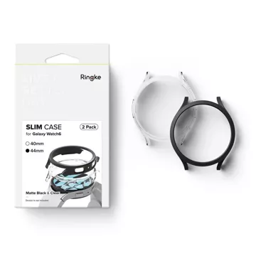 Etui Ringke slim 2-pack do Samsung Galaxy Watch 6 (44 mm) Clear & Black